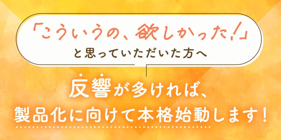 こういうの、欲しかった！